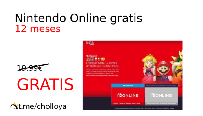Nintendo Online gratis