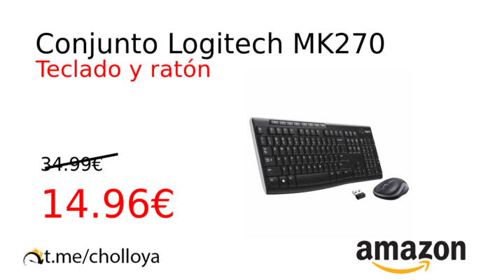 Conjunto Logitech MK270