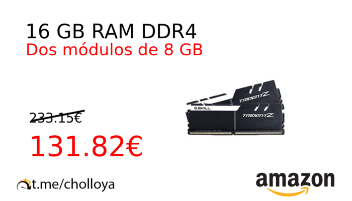 16 GB RAM DDR4