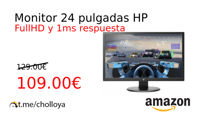 Monitor 24 pulgadas HP