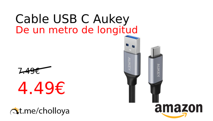 Cable USB C Aukey