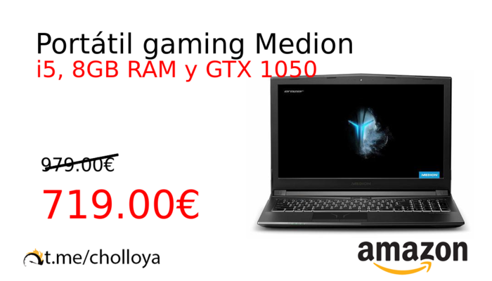 Portátil gaming Medion