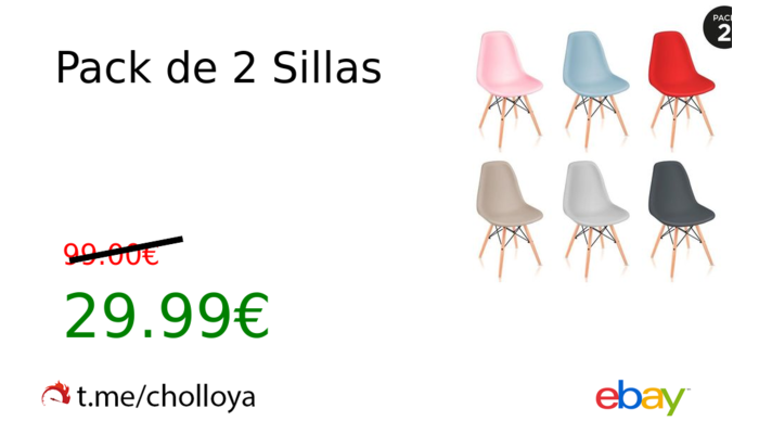 Pack de 2 Sillas