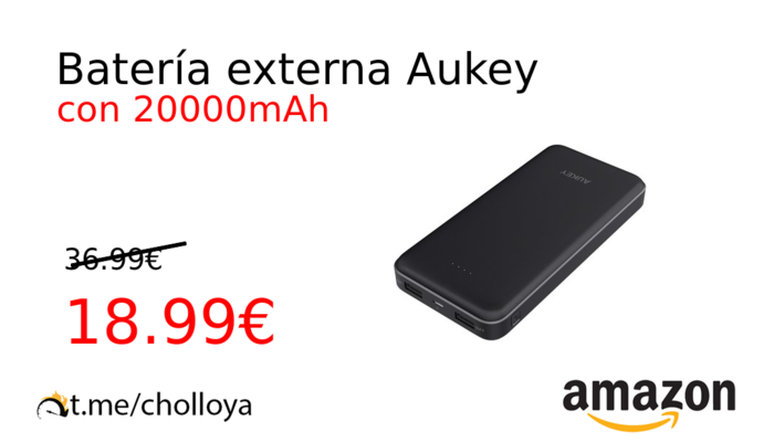 Batería externa Aukey