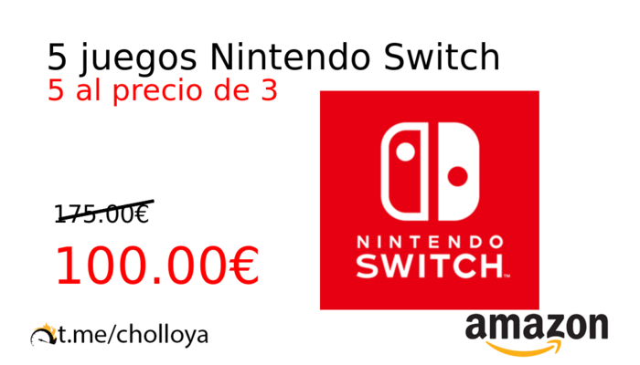 5 juegos Nintendo Switch
