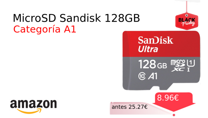 MicroSD Sandisk 128GB