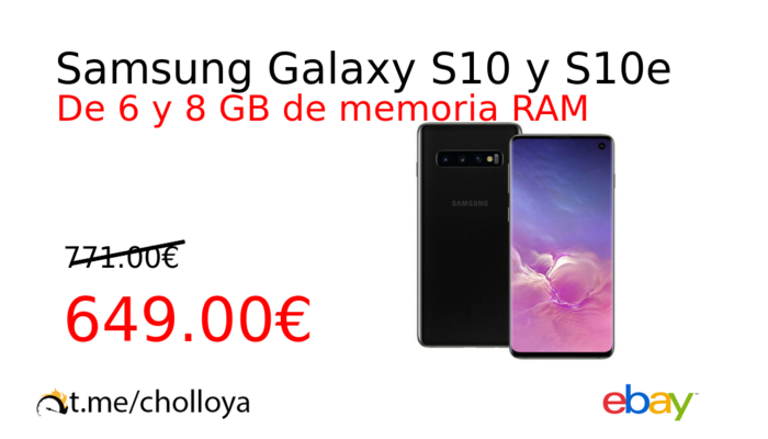 Samsung Galaxy S10 y S10e