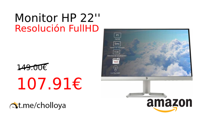 Monitor HP 22''