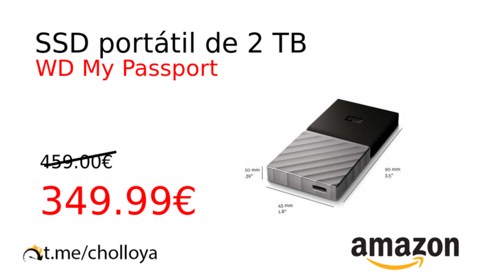 SSD portátil de 2 TB