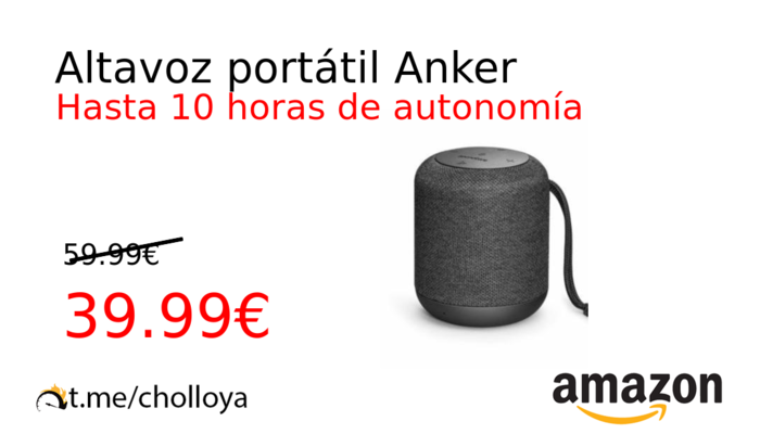 Altavoz portátil Anker