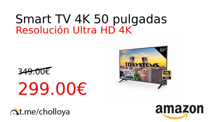 Smart TV 4K 50 pulgadas
