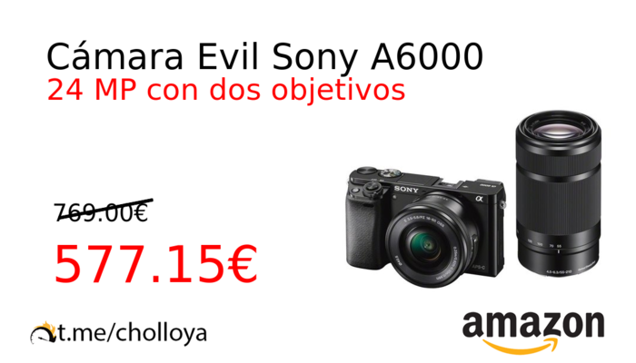 Cámara Evil Sony A6000