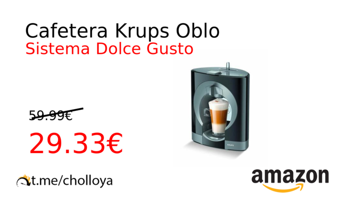 Cafetera Krups Oblo