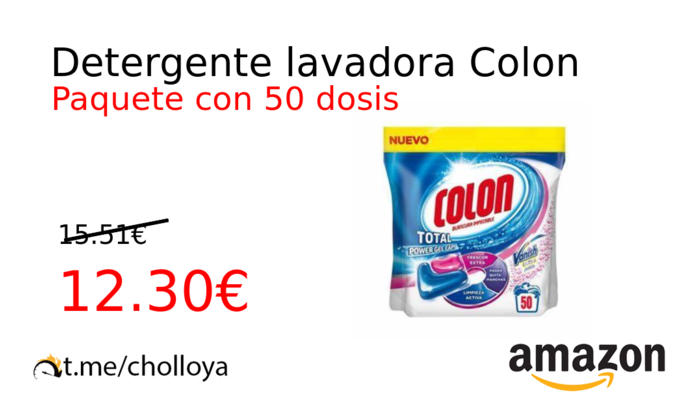 Detergente lavadora Colon