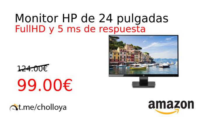 Monitor HP de 24 pulgadas