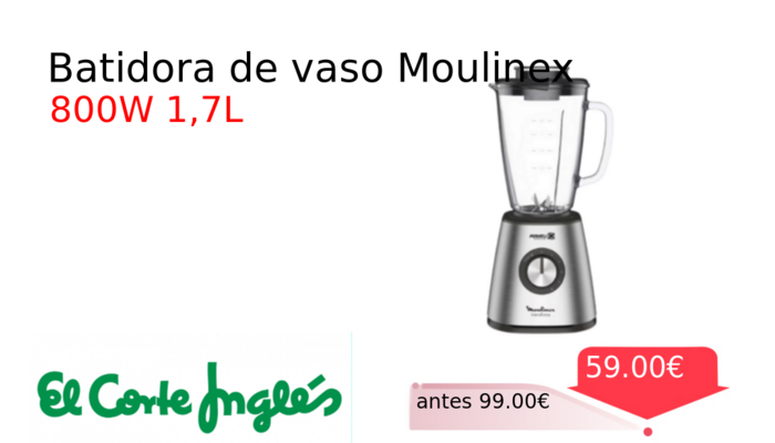 Batidora de vaso Moulinex