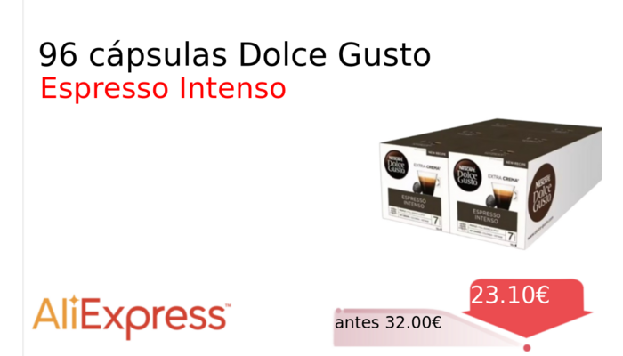 96 cápsulas Dolce Gusto