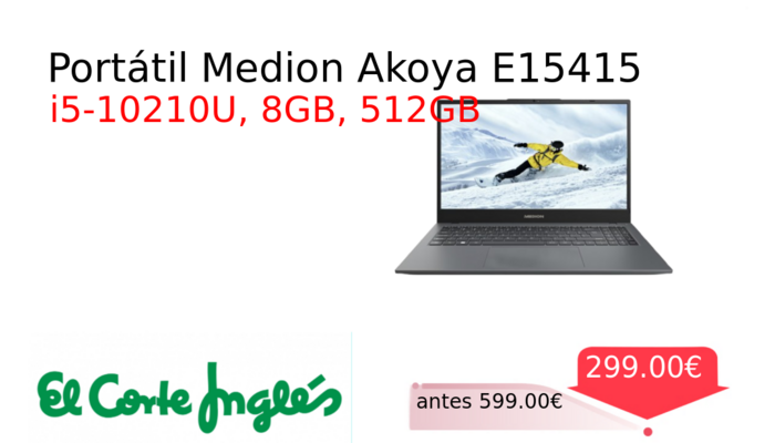 Portátil Medion Akoya E15415