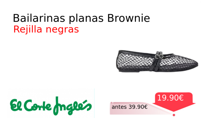 Bailarinas planas Brownie