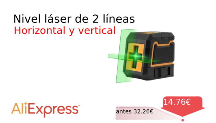 Nivel láser de 2 líneas