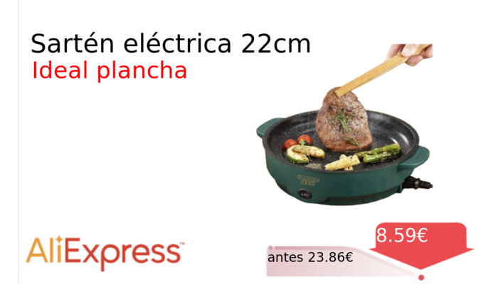 Sartén eléctrica 22cm
