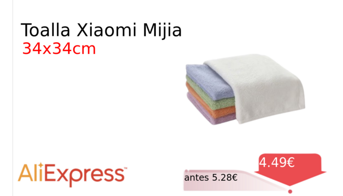 Toalla Xiaomi Mijia