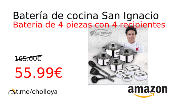 Batería de cocina San Ignacio