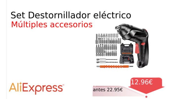 Set Destornillador eléctrico
