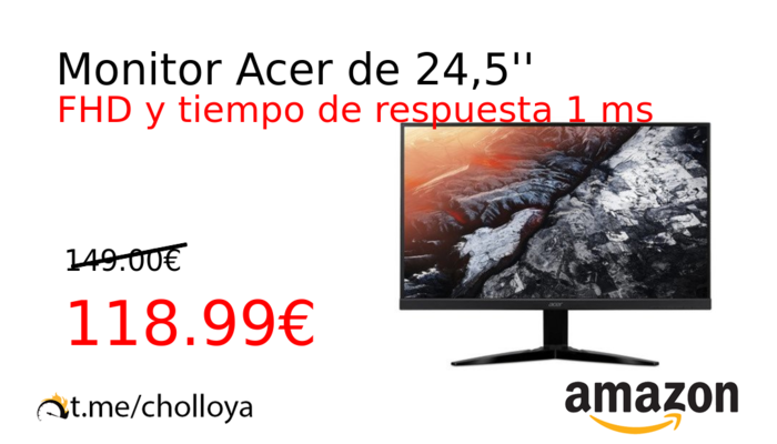 Monitor Acer de 24,5''