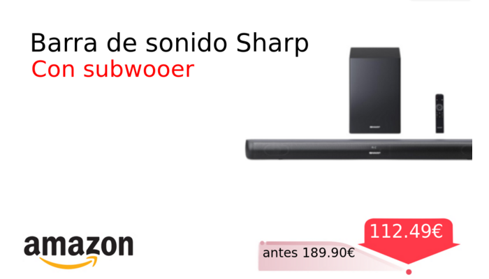 Barra de sonido Sharp