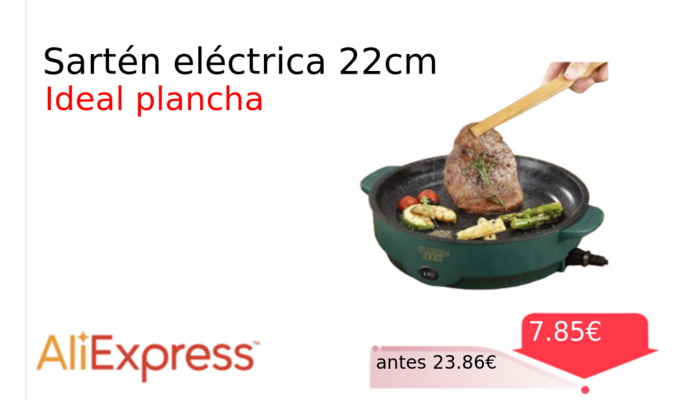Sartén eléctrica 22cm