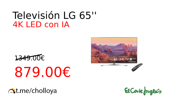 Televisión LG 65''