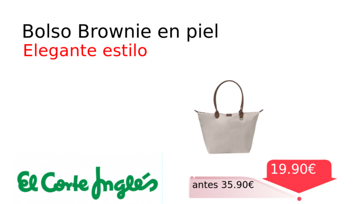 Bolso Brownie en piel
