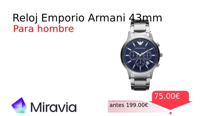 Reloj Emporio Armani 43mm