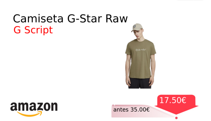 Camiseta G-Star Raw