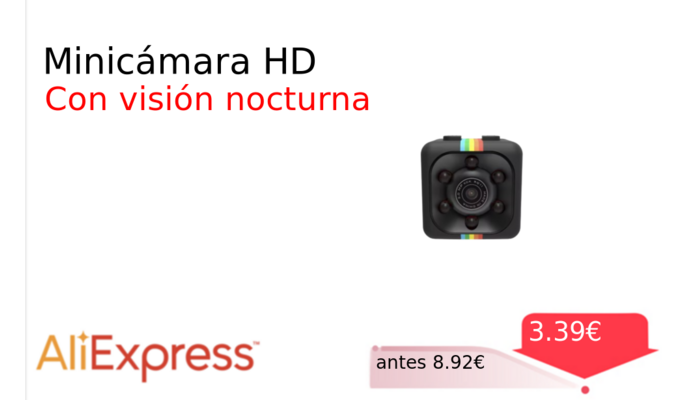 Minicámara HD