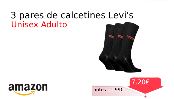 3 pares de calcetines Levi's