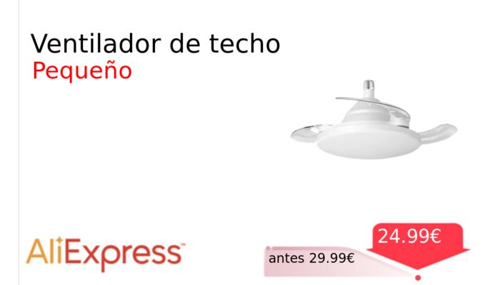 Ventilador de techo