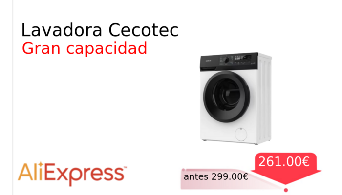 Lavadora Cecotec