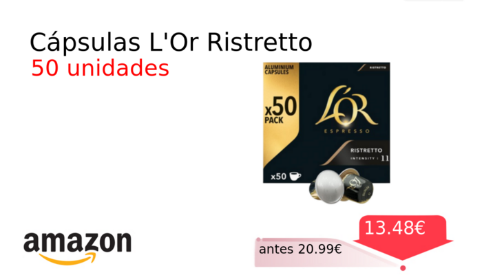 Cápsulas L'Or Ristretto
