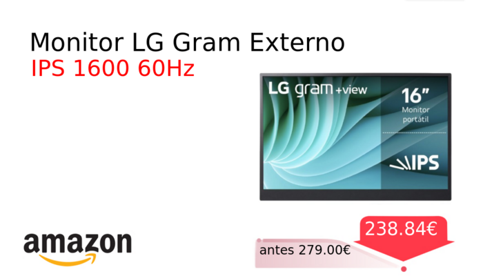Monitor LG Gram Externo