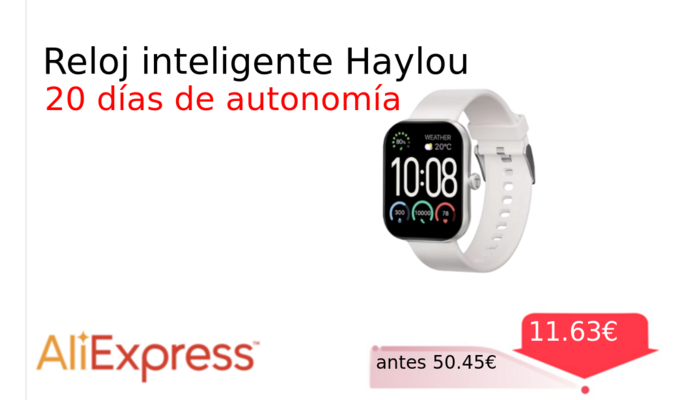 Reloj inteligente Haylou