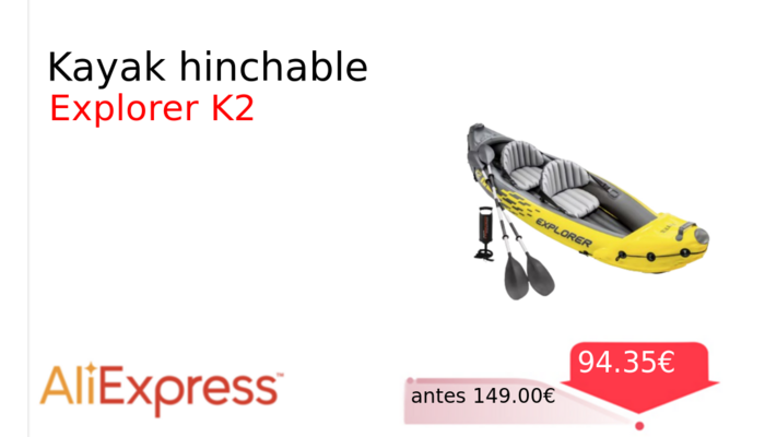 Kayak hinchable