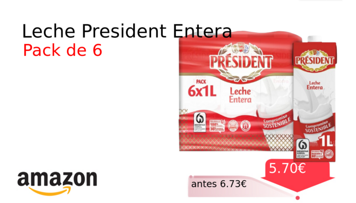 Leche President Entera