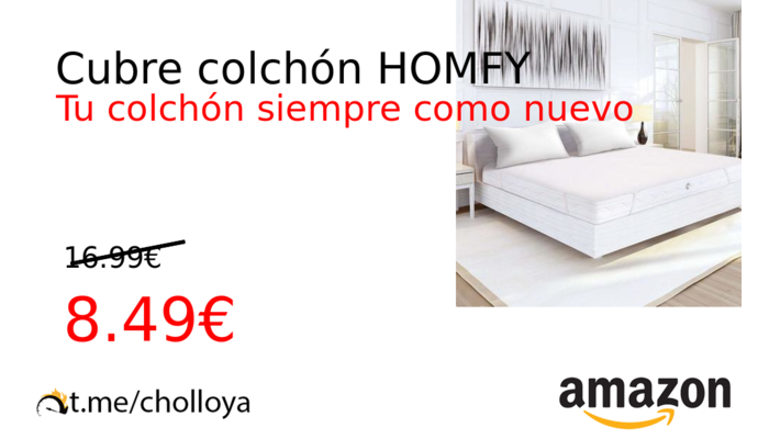 Cubre colchón HOMFY 