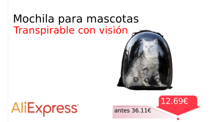 Mochila para mascotas