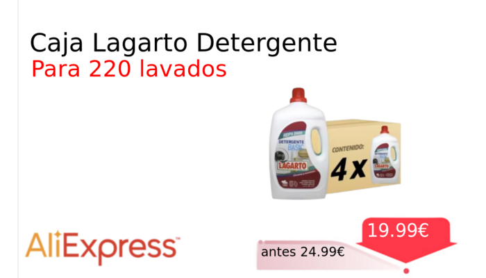 Caja Lagarto Detergente
