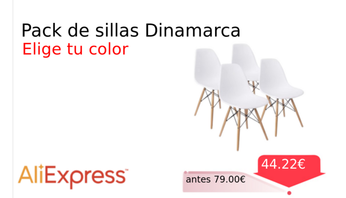 Pack de sillas Dinamarca