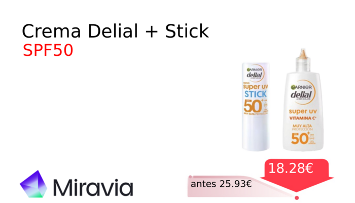 Crema Delial + Stick