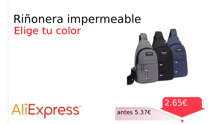 Riñonera impermeable